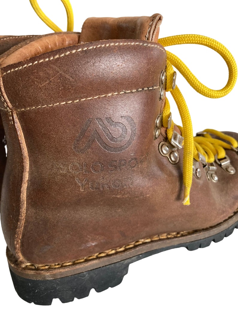 Vintage 1970s ASOLO Sport Yukon Brown Leather Hiking Trail