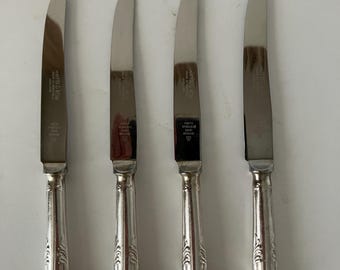 Set of 4 Antique • Mappin & Webb • Butter or Dessert Knives