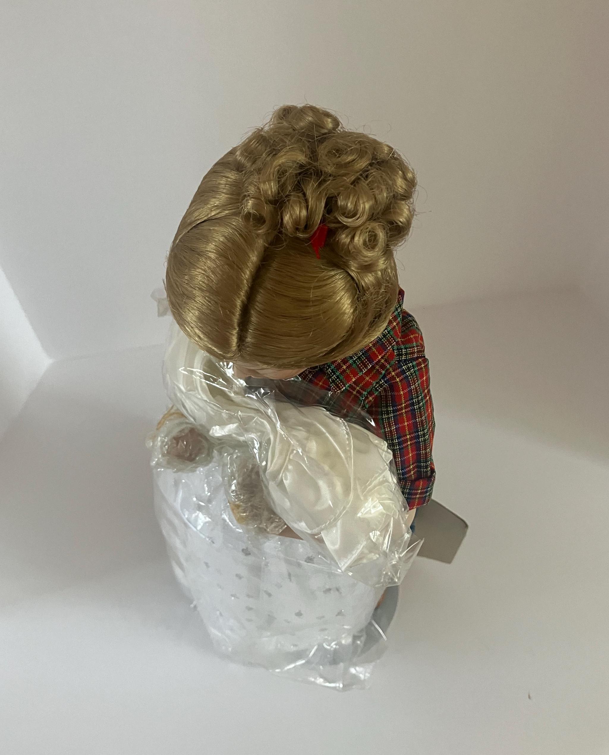 norman rockwell prom dress doll Norman Rockwell's "Prom Dress" Porcelain Doll The Danbury Mint Mirror Stand CoA