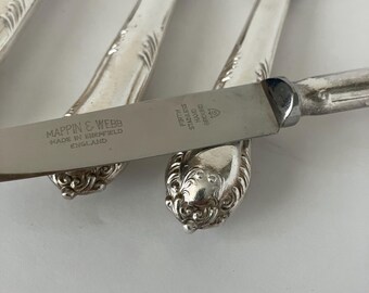 Set of 4 Antique • Mappin & Webb • Butter or Dessert Knives