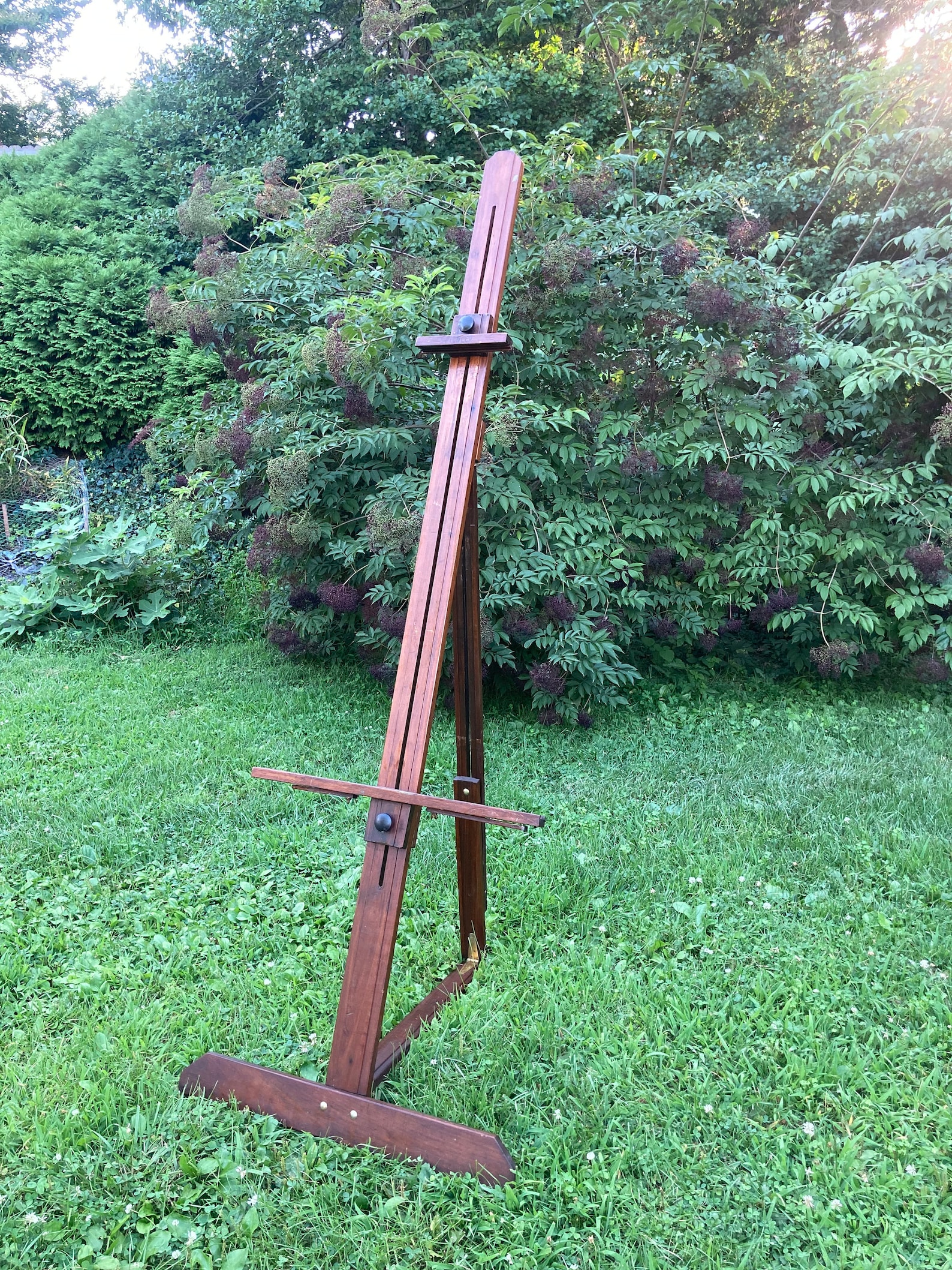 Vintage Large Wood Floor Easel • by Pioneer • Extendible • Fully ...