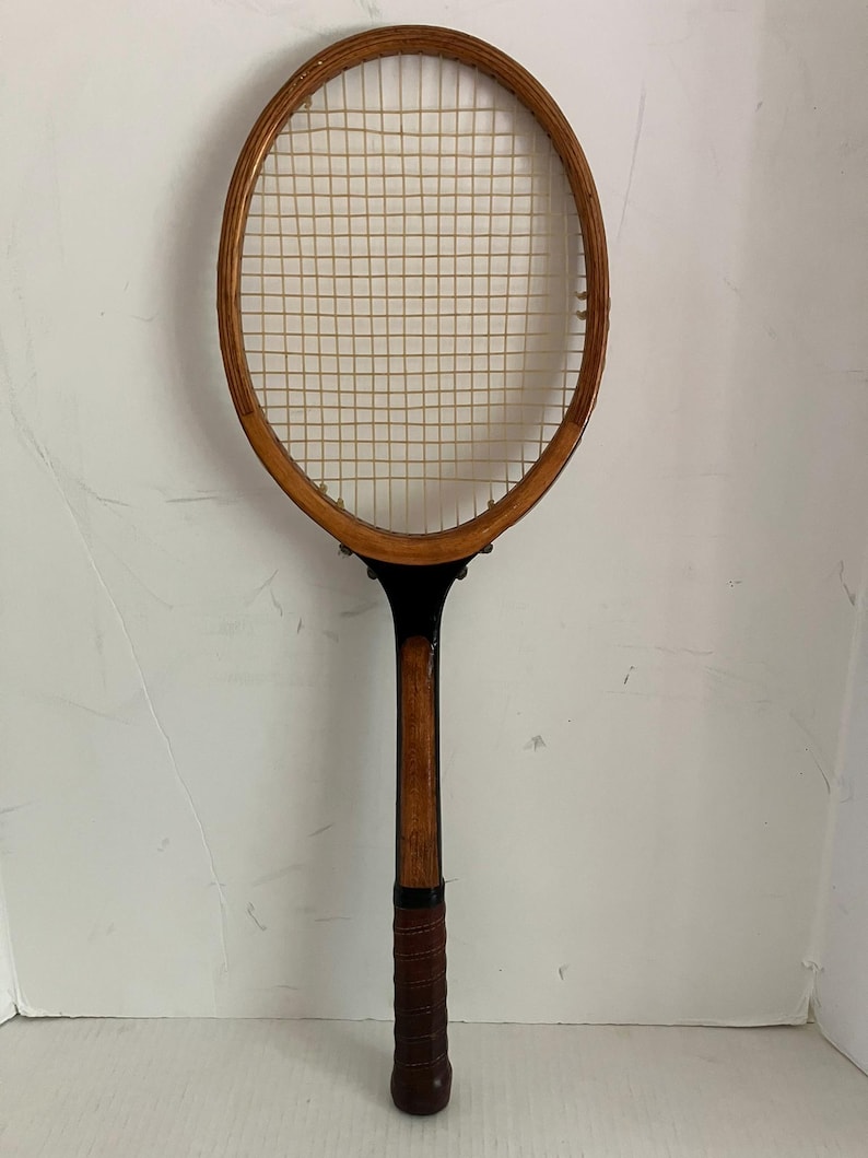 Awesome JC Higgins • Wright & Ditson • Vintage Wooden Tennis Racket ...