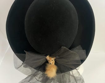 Lot of 3 Vintage Jennifer Moore Wool Cloche Hats | Navy‎ Charcoal Black | Italy Vintage Jennifer Moore Wool Cloche Hat - Made in Italy - Etsy main image 2