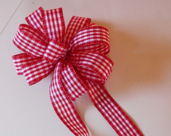 Red Gingham Bow