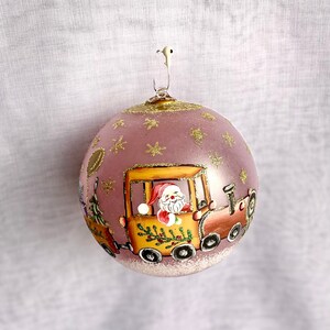 Handpainted Christmas Ornament, Winter Scene, Christmas Gift, Christmas tree ornaments, Christmas balls, Handpainted ornament#2