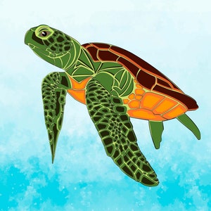 Turtle SVG - Turtle PNG - Turtle clipart - Animal SVG - turtle t-shirt design - Svg files, colourful ocean animals, ocean, sea