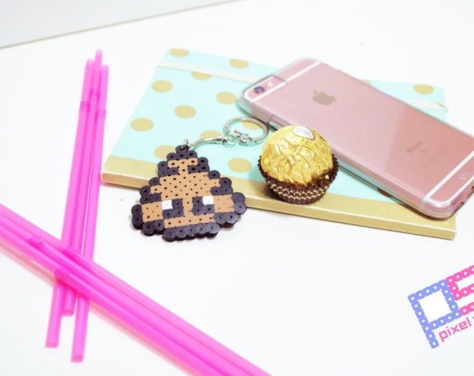 Poop Emoji Keychain Perler Beads Etsy