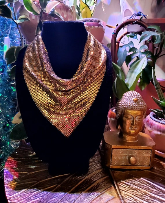 Vintage Whiting & Davis triangular-shaped scarf n… - image 7