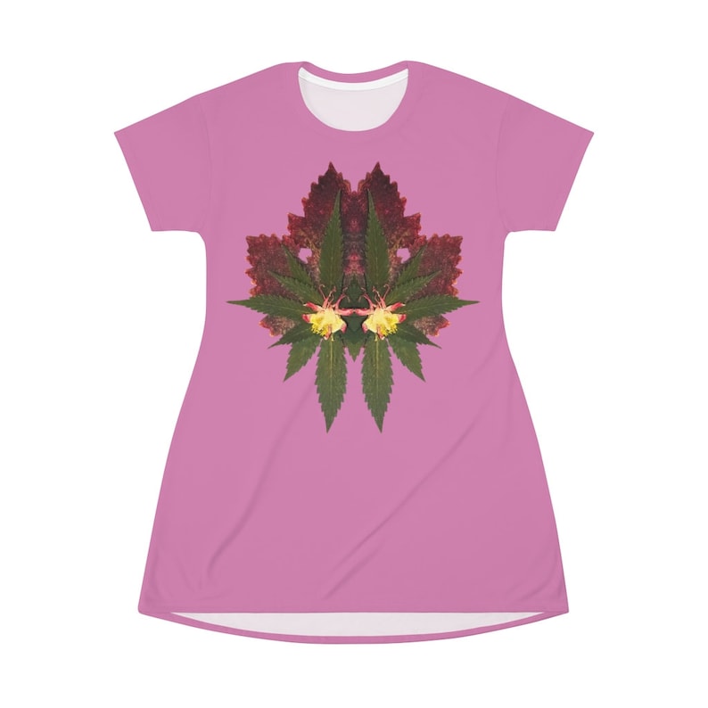 Cross Faded All Over Print T-Shirt Dress Logo Princess