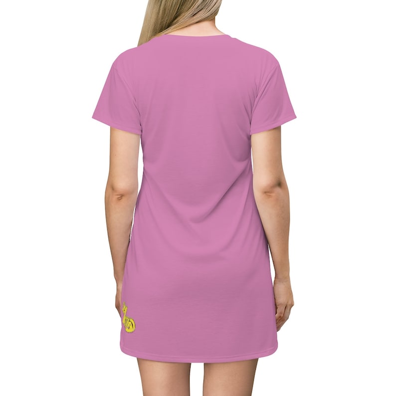 Cross Faded All Over Print T-Shirt Dress Logo Princess