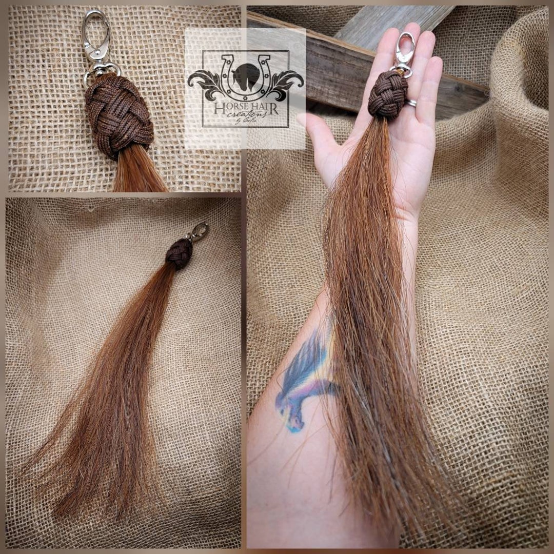 Horse Hair Jewelry Earrings Bracelet Brush Horsehair Weave Craft Decor