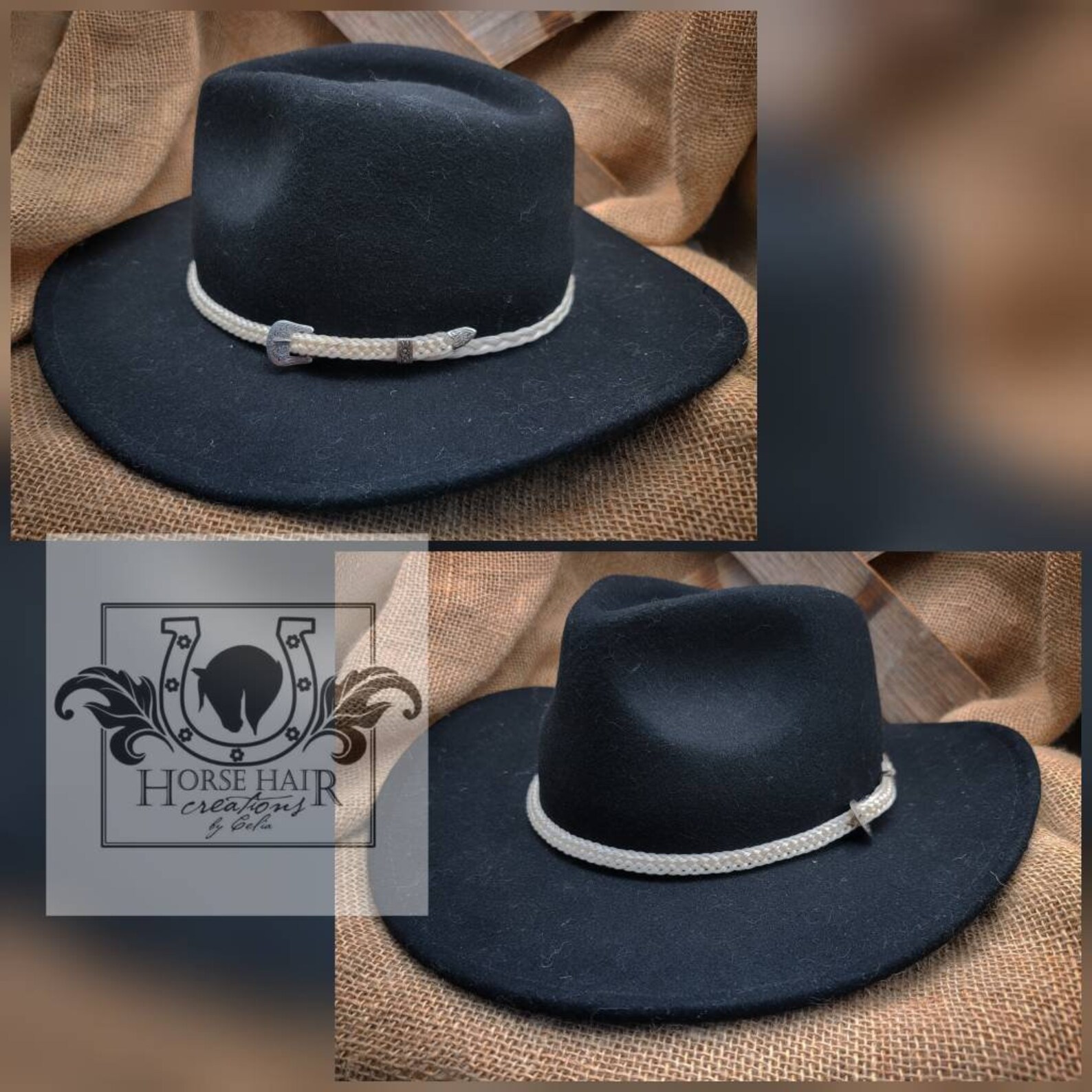 Horse Hair Hat Band Custom Made With Your Horse's Hair Etsy