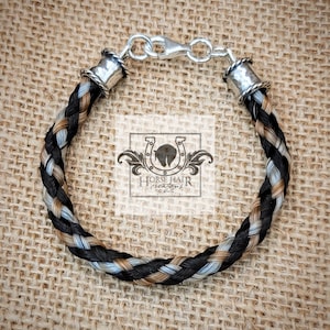 Braided Horse Hair Bracelet With Solid Sterling Silver Findings (Charms Sold Separately) - Custom Order