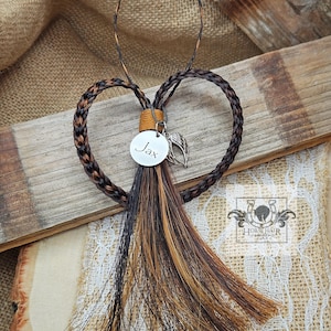 Braided Horse Hair Keepsake Christmas Ornament - Custom Order