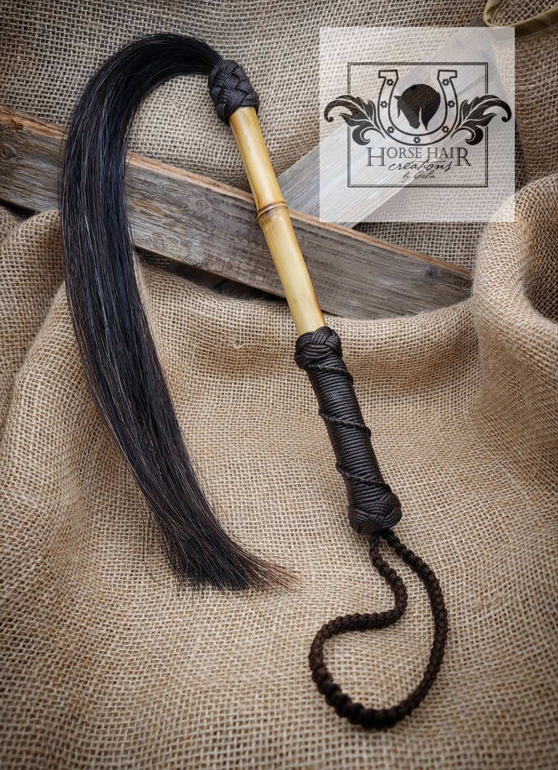 CUSTOM Horse Hair Handled Fly Whisk Shoo Fly Etsy Canada