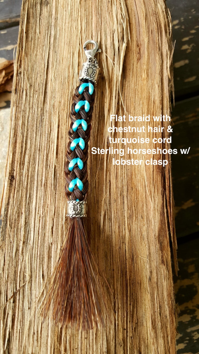 Custom Sterling Horse Hair Keepsake or Keychain Etsy