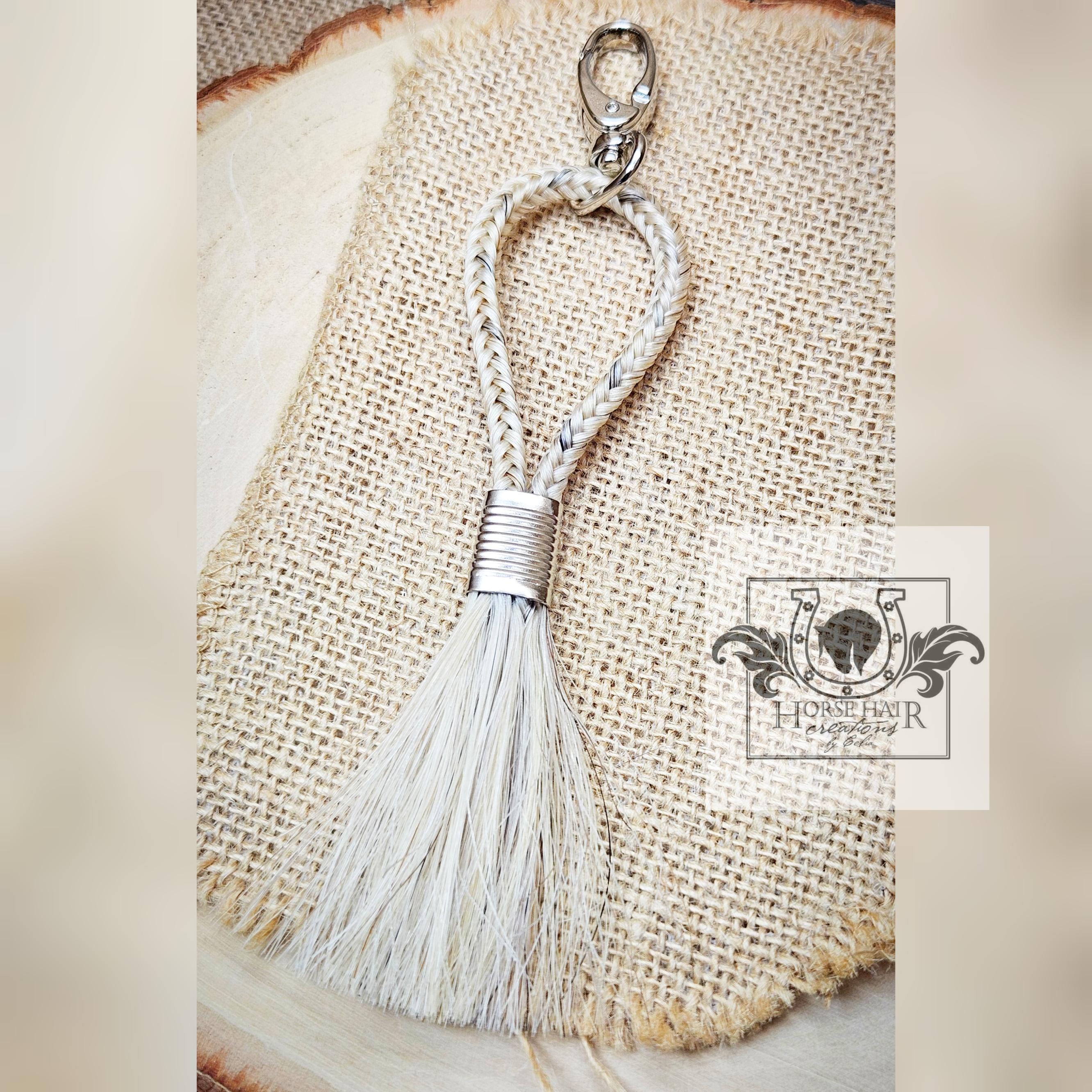Braided Tassel Style Horse Hair Keychain - Several Braid Styles
