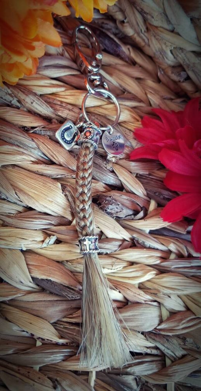 Custom Sterling Horse Hair Keepsake or Keychain Etsy