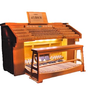 similar to Orgue Église réformée de l&#39;Oratoire du Louvre - double illuminated - richly decorated - miniature organ models handcrafted
