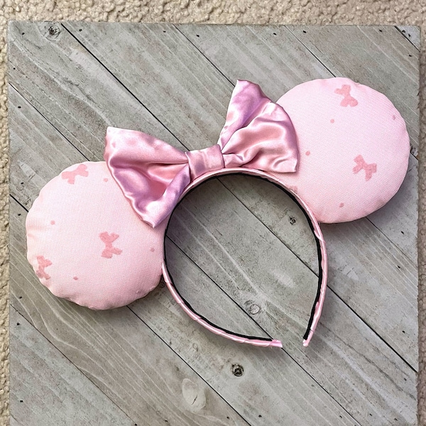 Girly Bow Valentines Day Mouse Ears Romantic Pink Mouse Ears Princesscore Mouse Ears Headband Princess Adult Child Theme Park Accessories