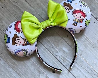 Orejas de ratón de Toy Story Orejas de ratón de Buzz Lightyear Orejas de ratón de Woody Orejas de Jessie House Diadema con orejas de ratón de parque temático inspiradas en Pixar para adultos y niños