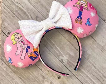 Lizzie McGuire Cartoon Y2K Millenial Aesthetic TV Show Throwback Mausohren Stirnband Prinzessin Erwachsene Kind Freizeitpark Zubehör