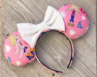 Lizzie McGuire Cartoon Y2K Millenial Aesthetic TV Show Throwback Mouse Ears Headband Princess Adult Child Theme Park Accessories
