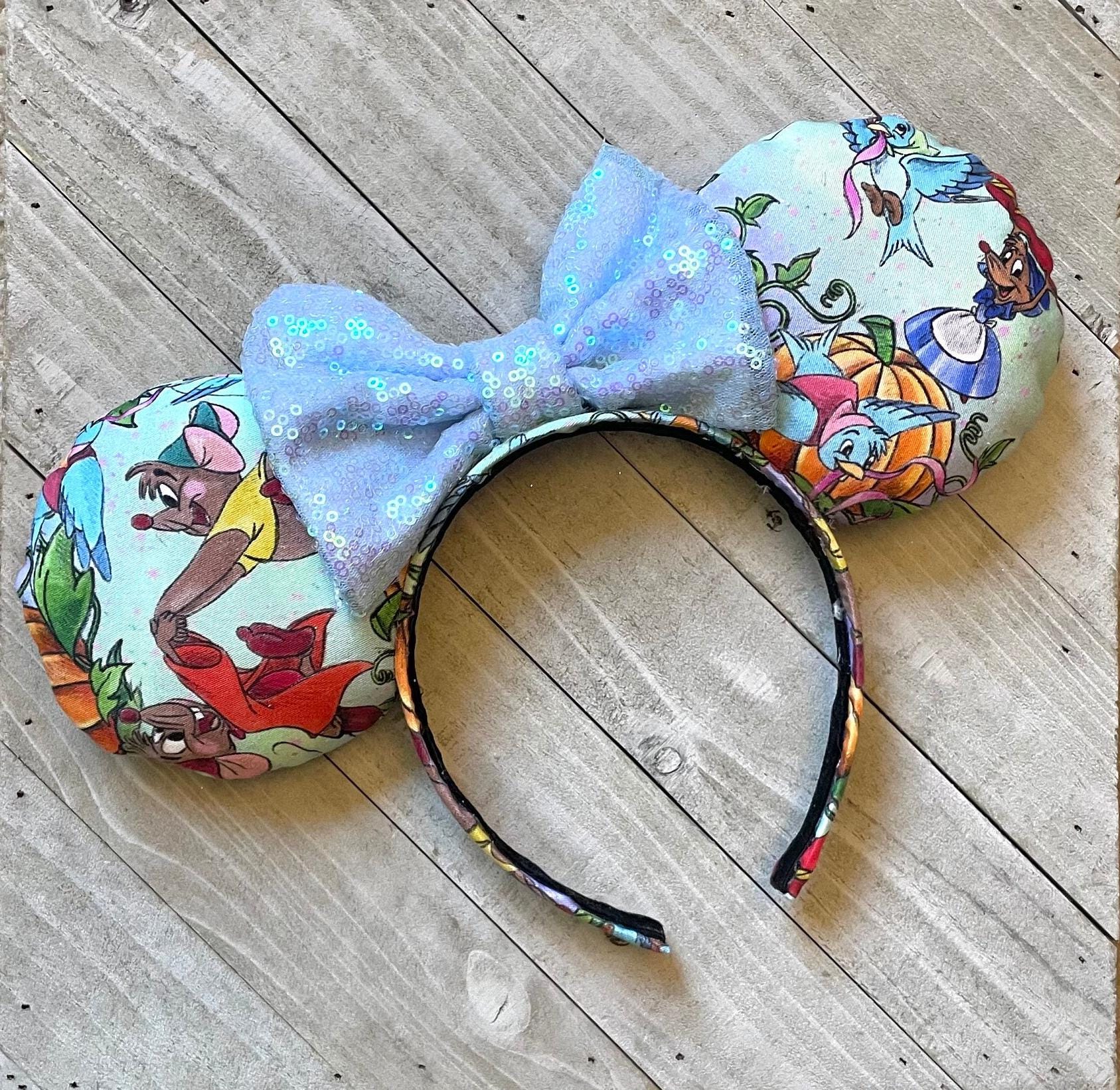 Aschenputtel Märchen Prinzessin inspiriert Mäuse Jack Jack Gus Gus Maus Ohren Stirnband Freizeitpark Zubehör Kind Erwachsene Haarschmuck
