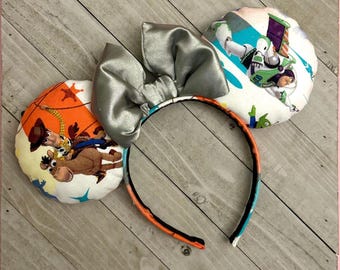 Orejas de ratón de Toy Story Orejas de ratón de Buzz Lightyear Orejas de ratón de Woody Orejas de ratón de parque temático inspiradas en Andy Pixar Diadema para adultos y niños