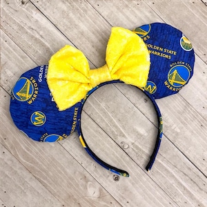 Golden State Warriors Mouse Ears Basketball Team Bay Area Oakland San Francisco Mouse Ears Adult Child theme Park Accessories