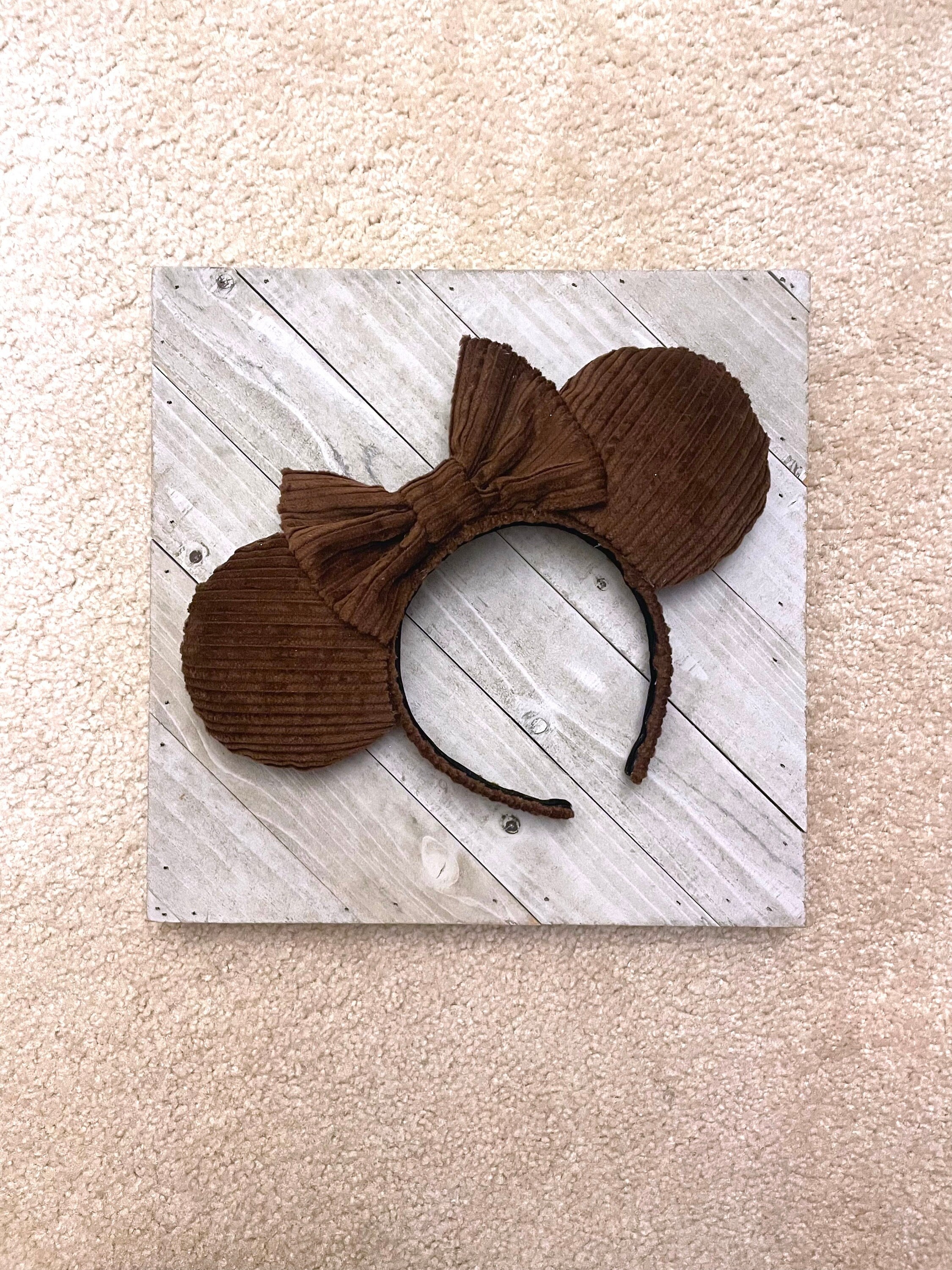 Monogram Mouse Ear Chocolate Brown Mouse Ear Designer Ears -  Norway