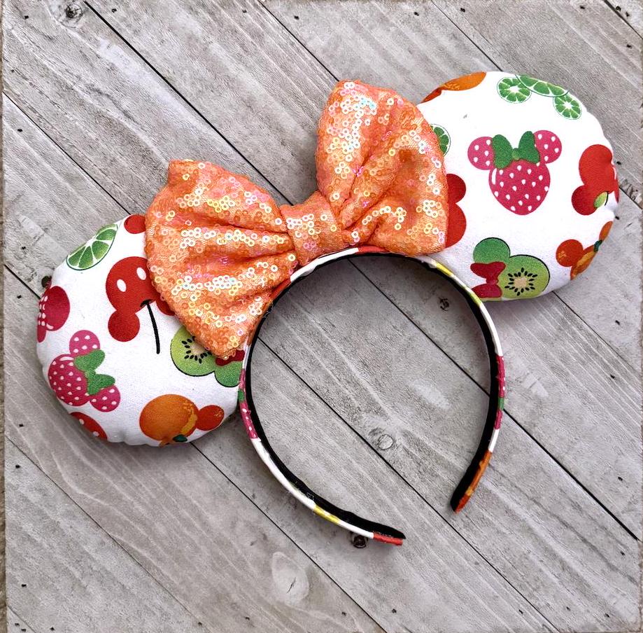 Mickey Fruit Snack Inspired Mouse Ears READY TO SHIP Kiwi  display picture 1