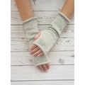 Knit Alpaca Fingerless Gloves: Women's Wrist Warmers