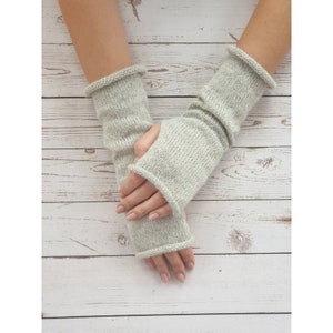 Knit wrist warmers, alpaca gloves women, knit alpaca mittens, knit fingerless mitts, knit fingerless gloves women, alpaca fingerless gloves