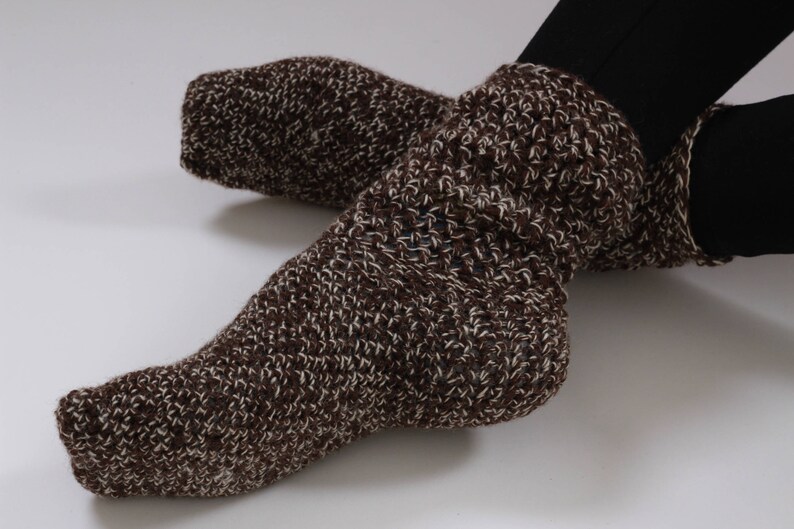 cozy socks valentines day gift Crochet Wool Socks Valentines day socks brown socks girls socks warm socks wool socks women
