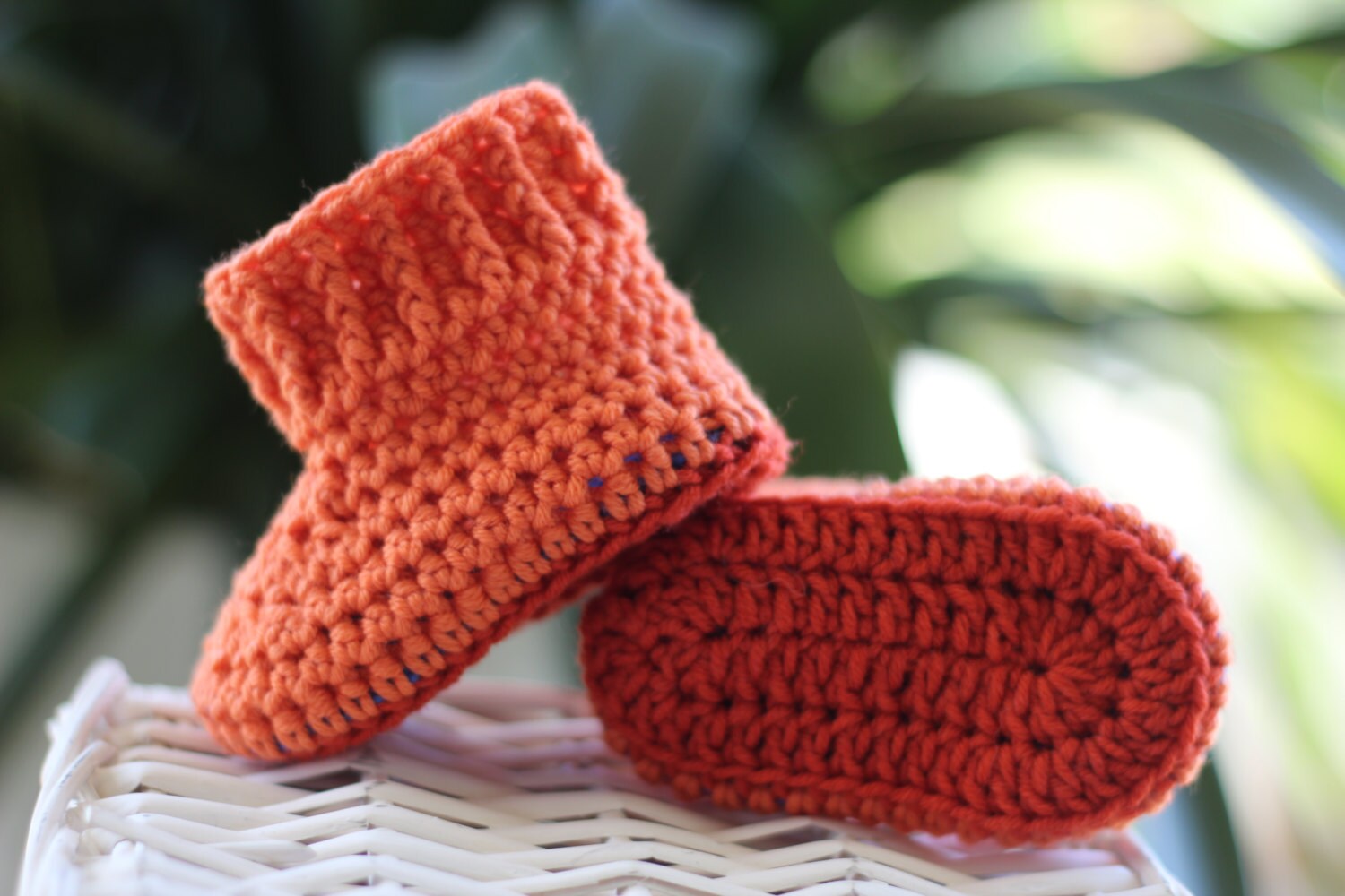 merino wool baby booties