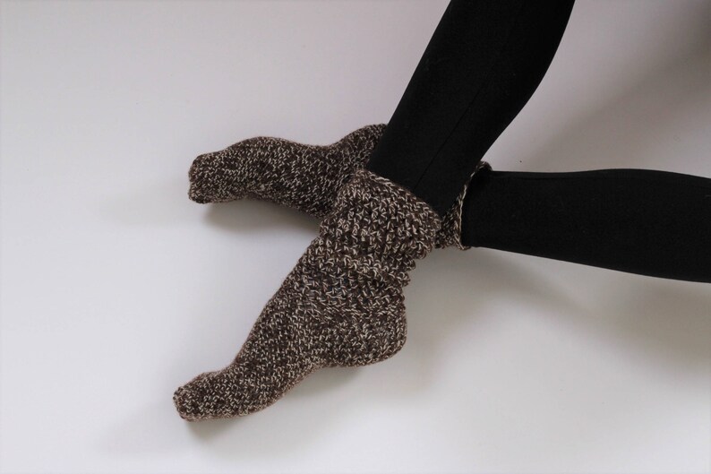 cozy socks valentines day gift Crochet Wool Socks Valentines day socks brown socks girls socks warm socks wool socks women