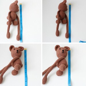 Crochet bear curtain tie backs image 6