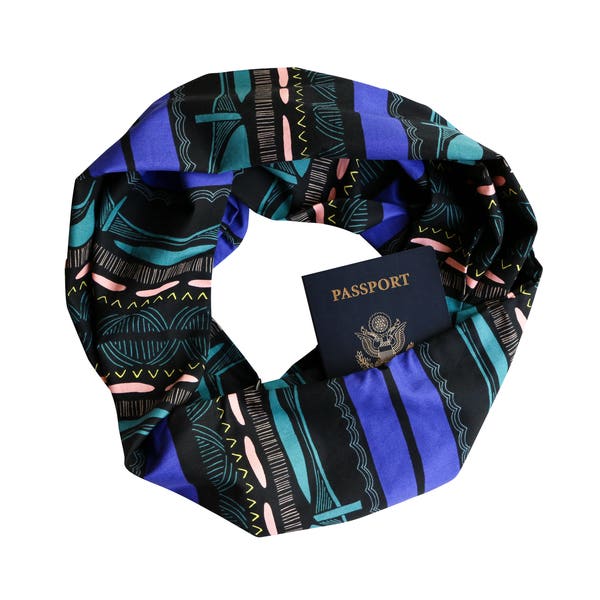 CLOSEOUT SCARF! Brooklyn Travel Infinity Scarf w/ {Secret Pocket}