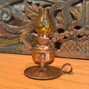 Vintage mini kerosene lamp