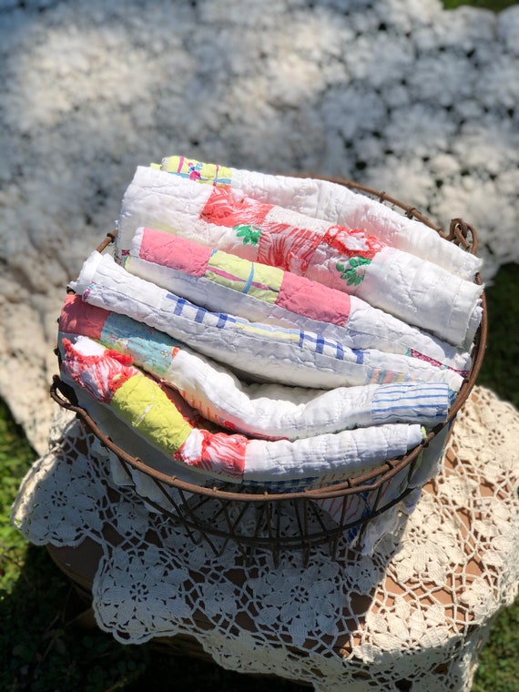 Floral Patchwork Quilt Layer/ Floral Patchwork Qui