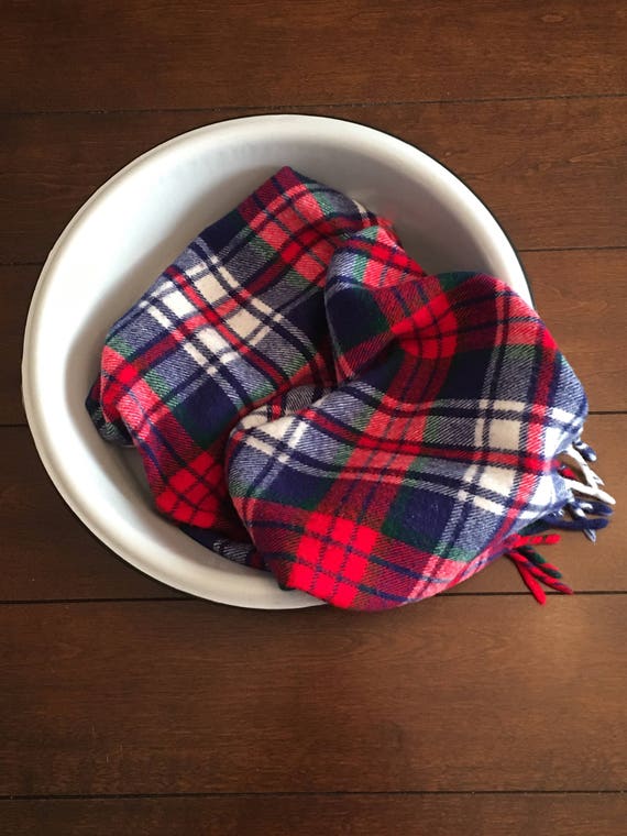 Red, Green, Blue and White Plaid Layer/ Red, Gree… - image 1