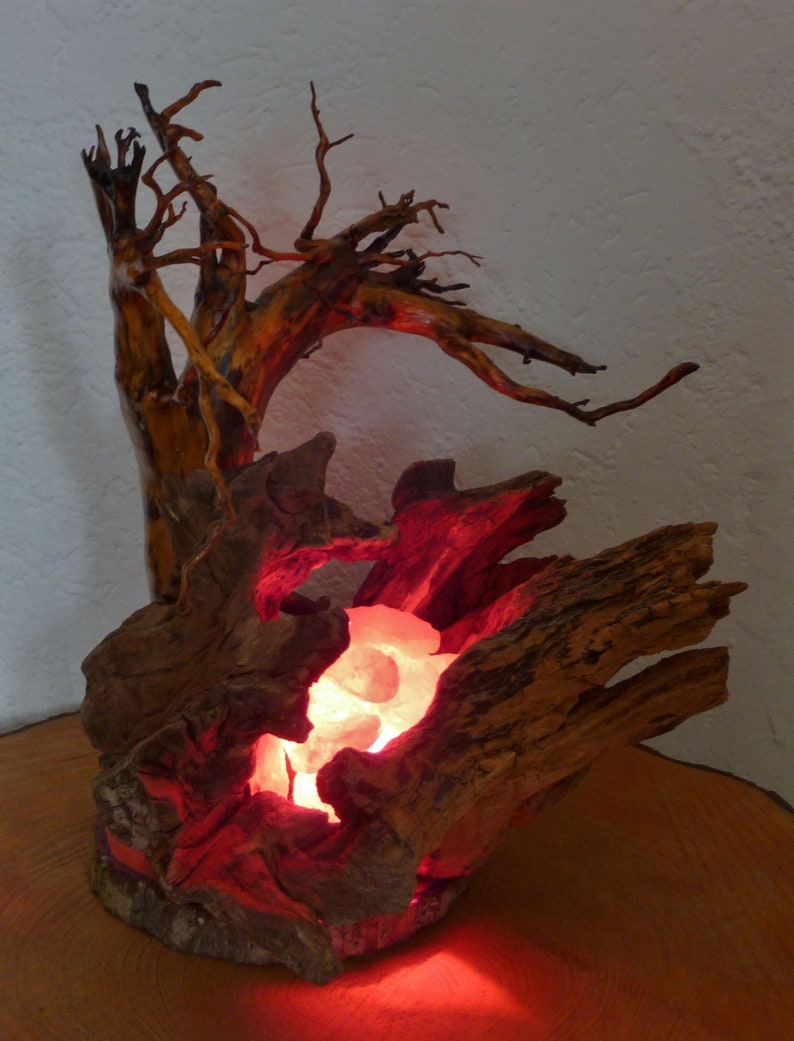 Tischlampe Vulkan mit Baum Bild 4