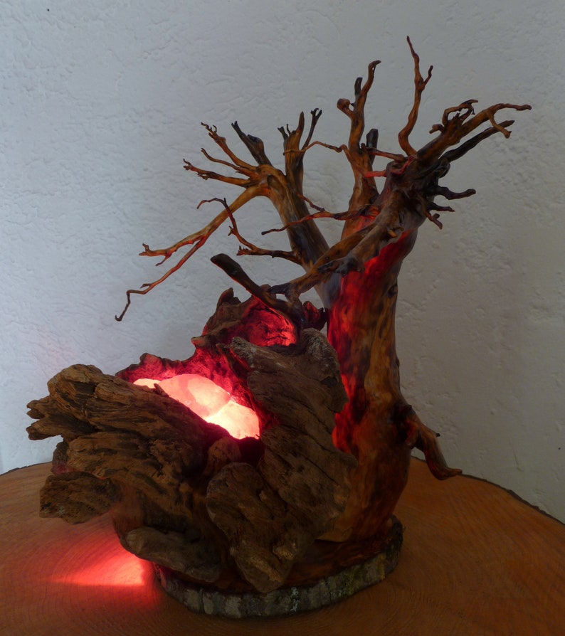 Tischlampe Vulkan mit Baum Bild 5