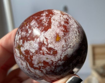 Ocean Jasper Sphere/ Orbicular Ocean Jasper/