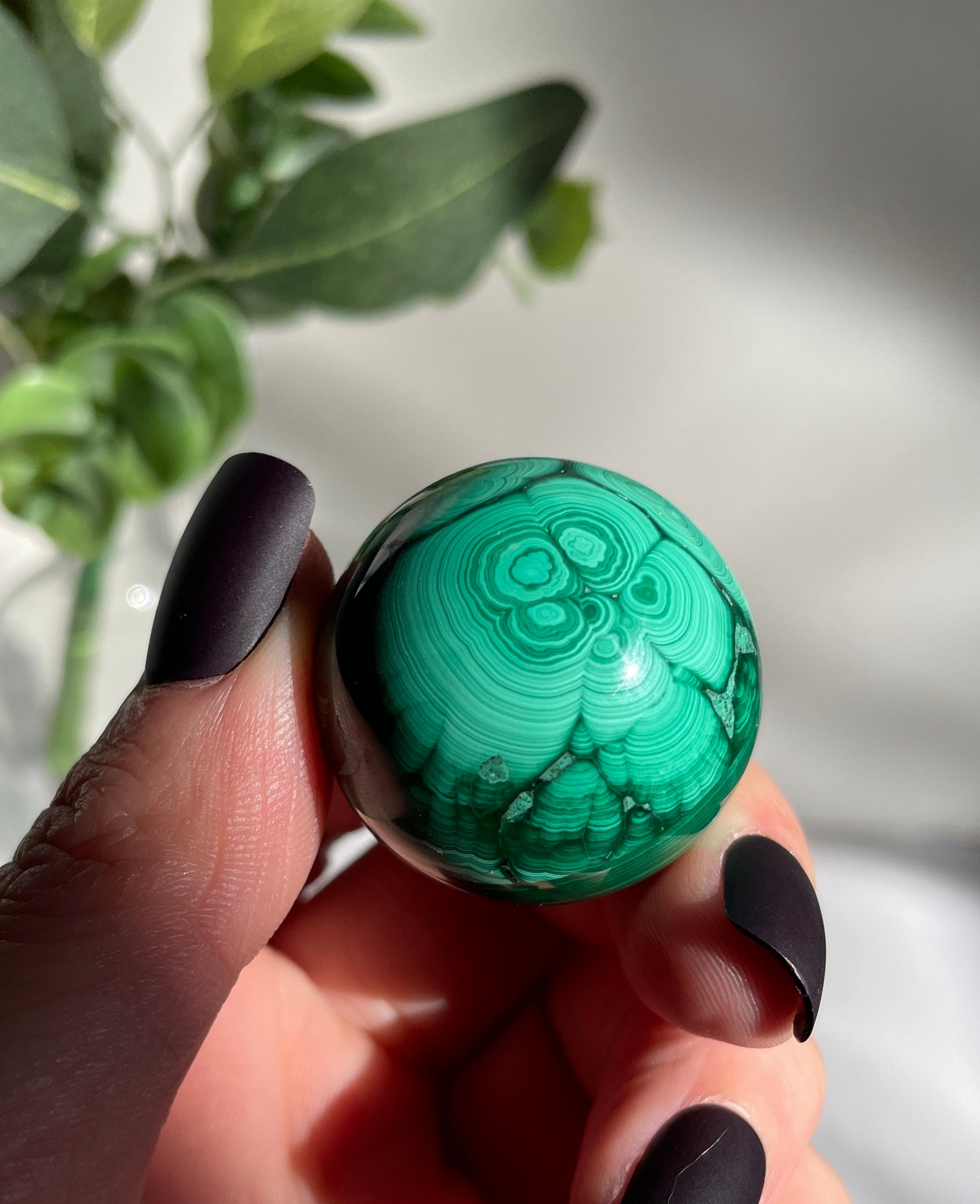 Malachite Sphere/ High Quality Genuine Malachite Sphere