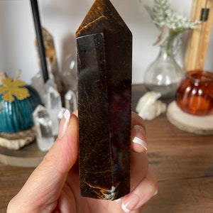 Tigers Eye Crystal Tower - Etsy