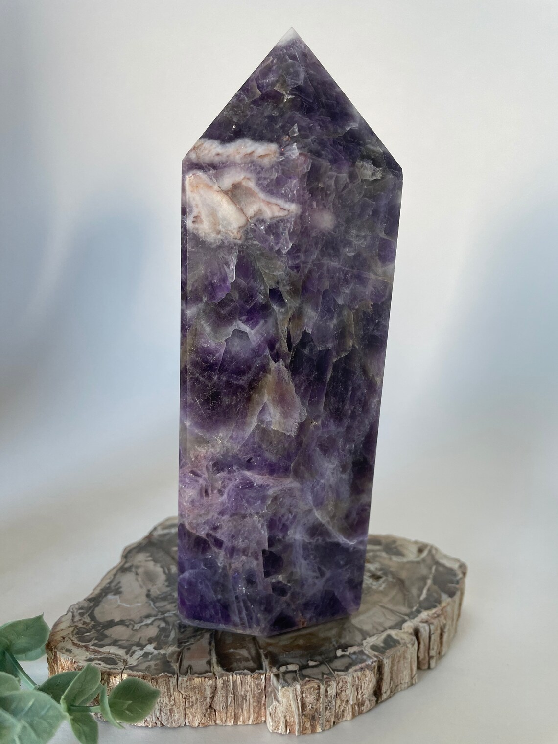 Amethyst tower/Amethyst and Quartz crystal tower/Dream Etsy
