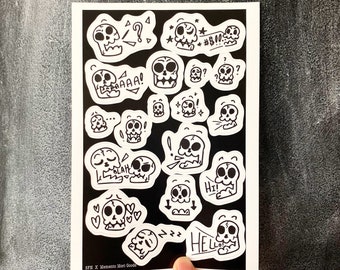 Skull Sticker Sheet