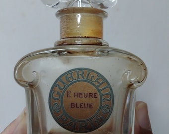Very RARE Vintage GUERLAIN L'heure Bleue Bouchon Coeur 
